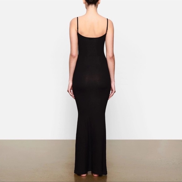 SKIMS BLACK MAXI DRESS - Picture 2 of 5